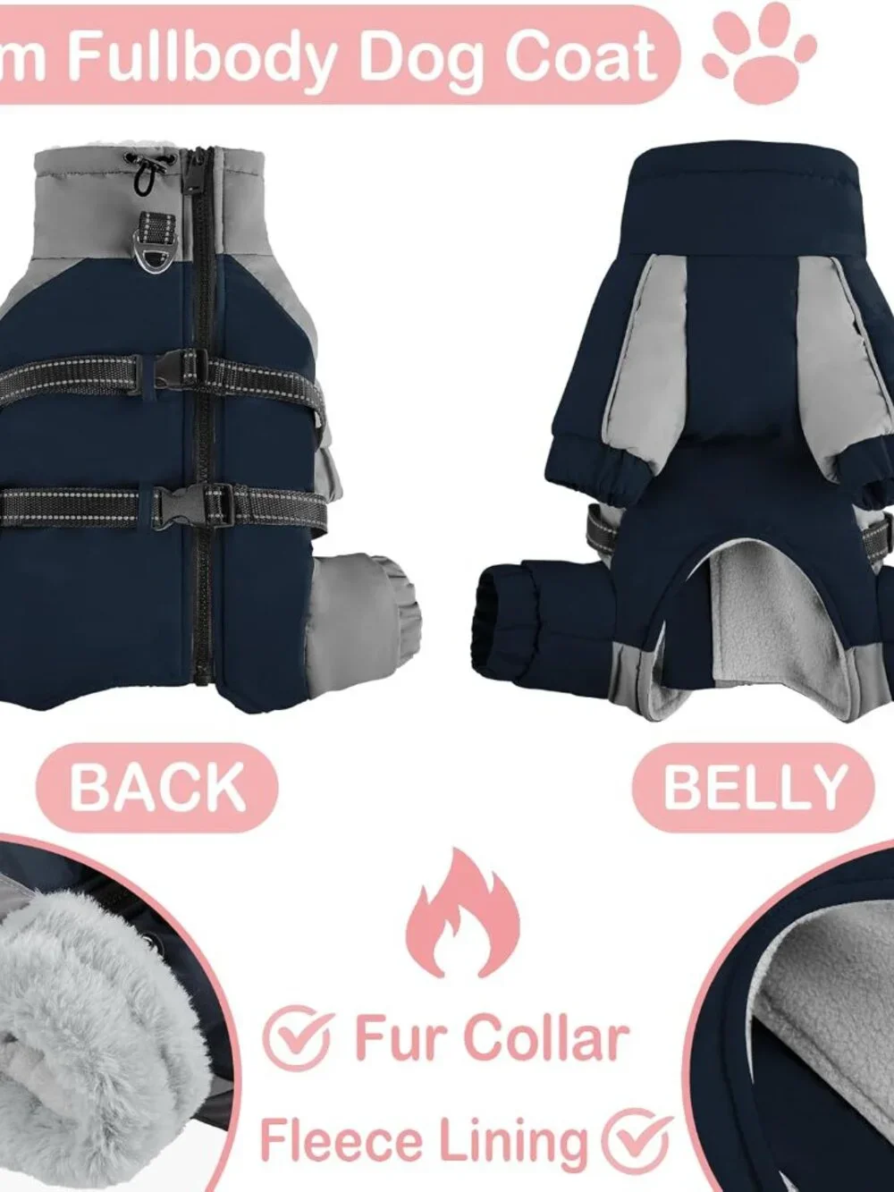 KOESON Four Legged Winter Coat